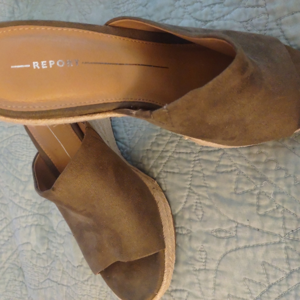Report Brown Sandals with Suede Finish